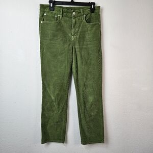 J.Crew Vintage slim-straight corduroy pant Size 29 Green